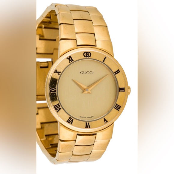 Gucci Accessories - “NWOT VINTAGE GUCCI 3300.2.L WOMEN’S GOLD PLATED SWISS QUARTZ WATCH”
